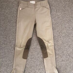 Tailored sportsman mid rise side zip breeches 26
